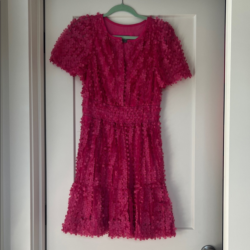 Anthropologie 3D floral somerset mini dress small